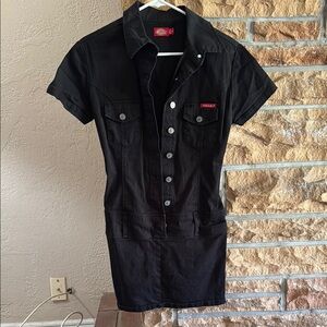 Dickies Black Button-Up Dress
